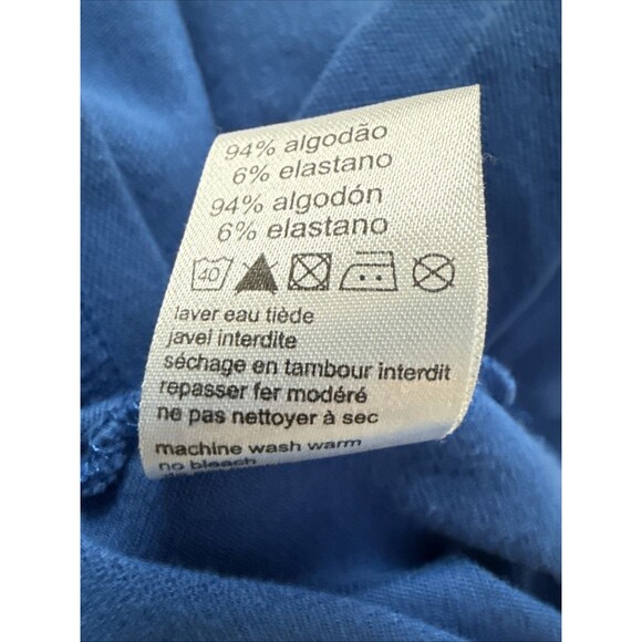 Lacoste Womens Short Sleeve Polo Size M 42 Blue Preppy Logo Mean Girls Sport - Picture 6 of 6